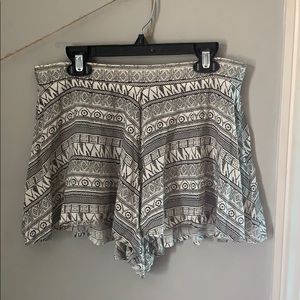 Patterned Flowy Shorts